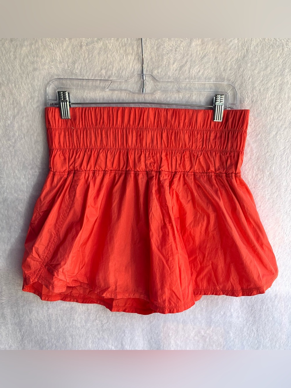 Free People Movement Orange Skort  Smocked Waist Athletic
